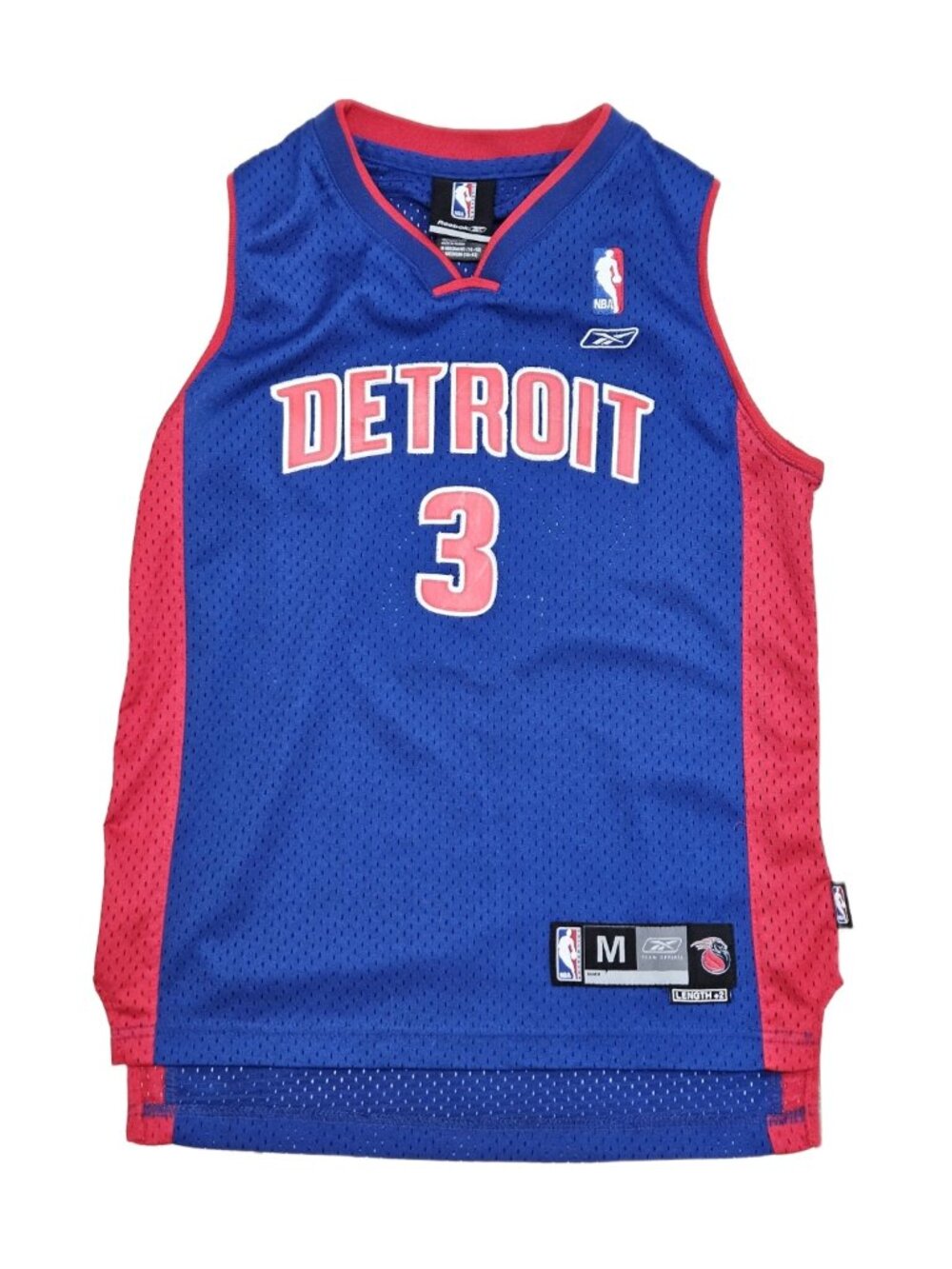 Ben Wallace Detroit Pistons #3 Reebok Jersey Youth M 10-12
